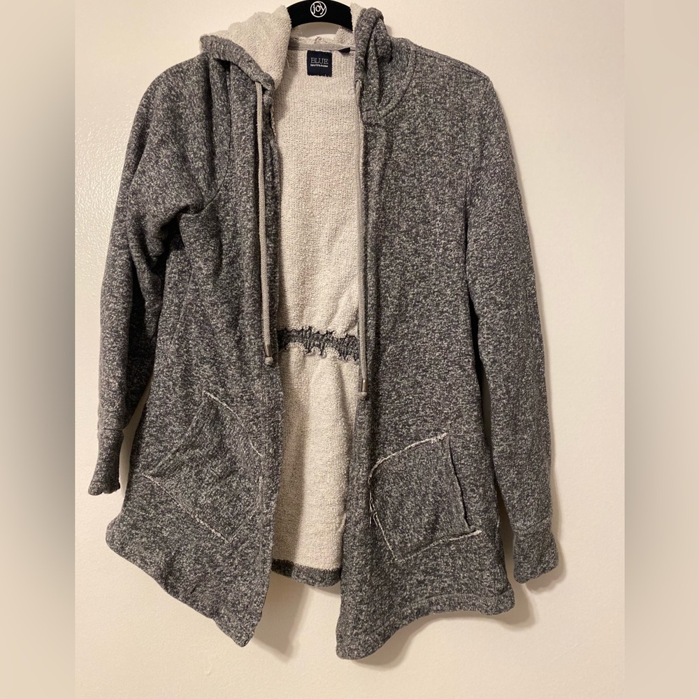 Saks Fifth Avenue Blue Label Gray Hoodie - Size Medium